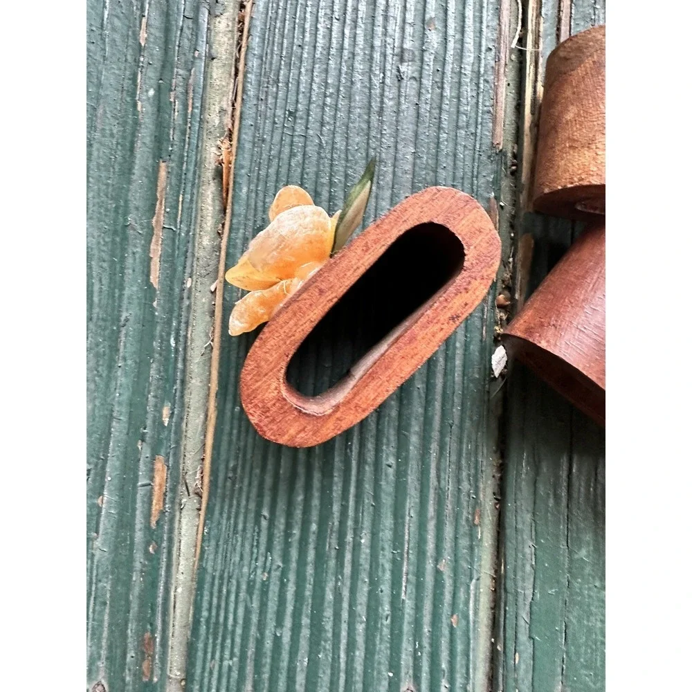 Napkin‎ Rings Holder holiday table scandi danish modern Set of 6 Wood